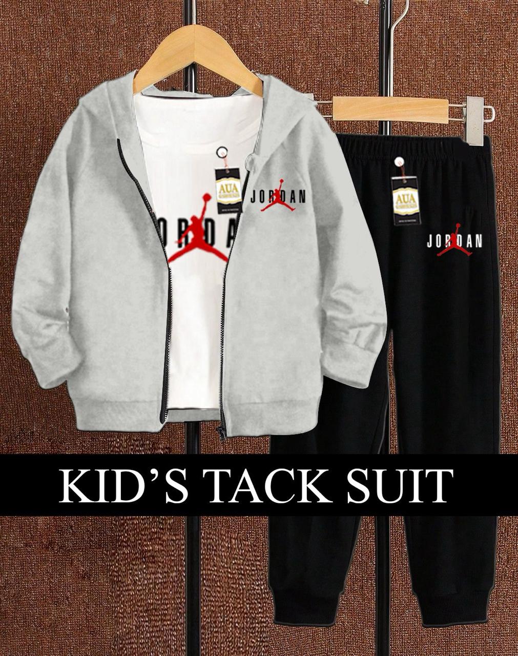 New Winter Collection For Kids - Pack of Three Zipper T-Shirt & Trouser