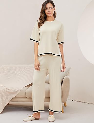 Turkish Winter Co-Ord Set for Women - Warm & Stylish Loungewear Off White