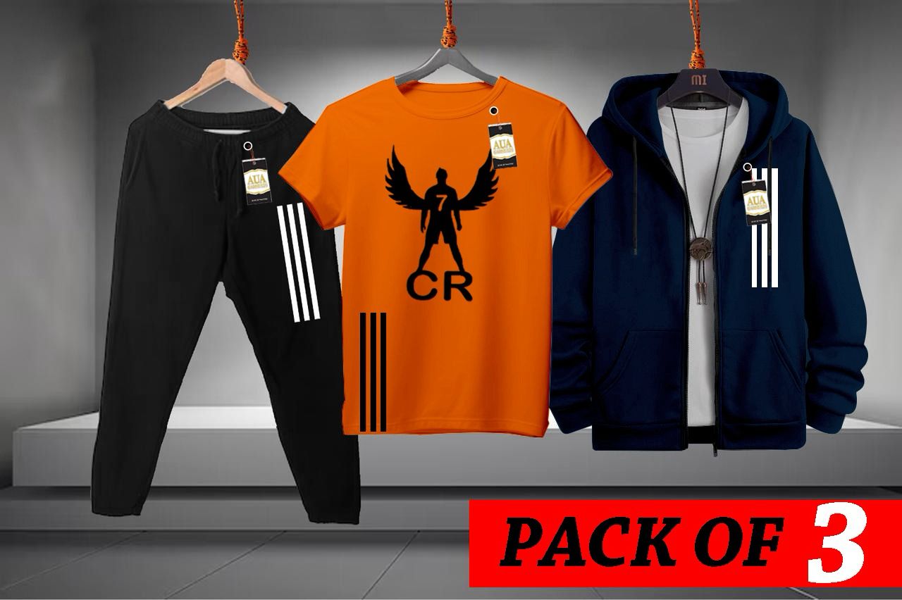 _ARA CLOSETS_ _WINTER COLLECTION COMPLETE SUIT_3 in 1 ZIPPER HOODI+TSHIRT+TROUSER