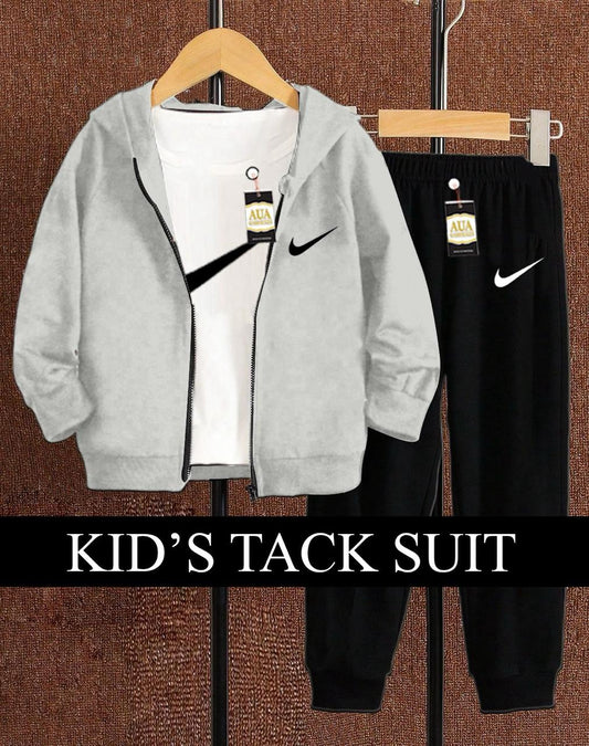 New Winter Collection For Kids - Pack of Three Zipper T-Shirt & Trouser