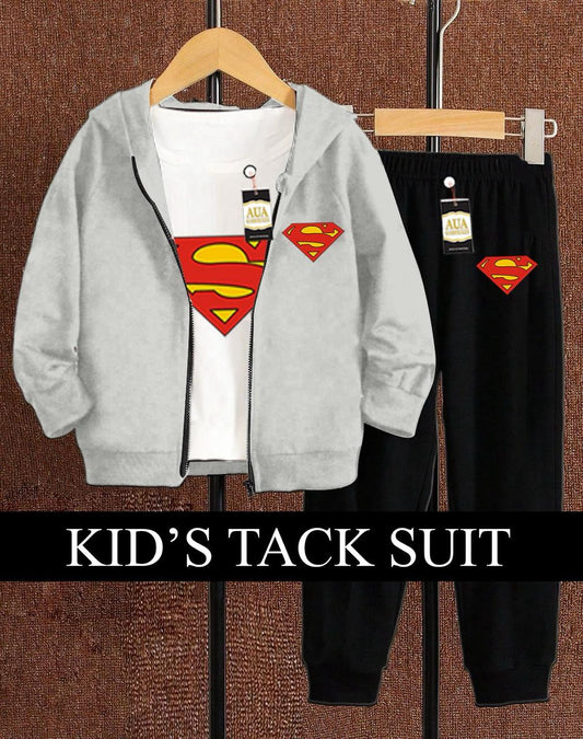 New Winter Collection For Kids - Pack of Three Zipper T-Shirt & Trouser