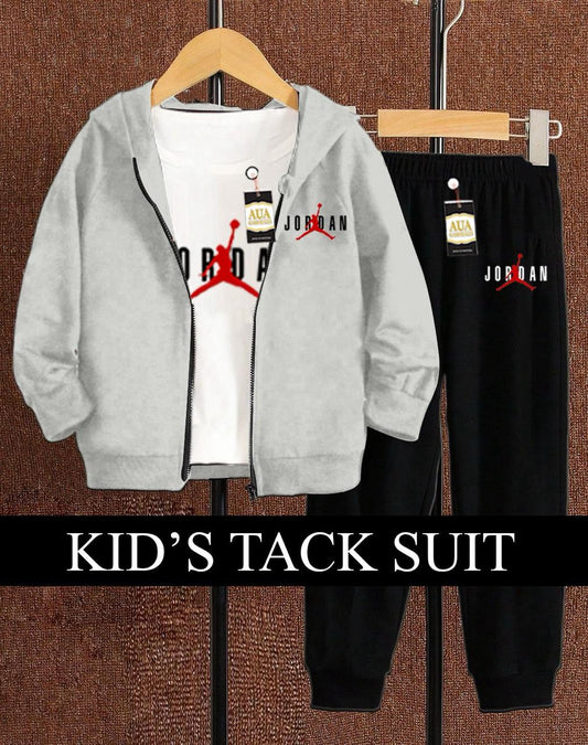 New Winter Collection For Kids - Pack of Three Zipper T-Shirt & Trouser