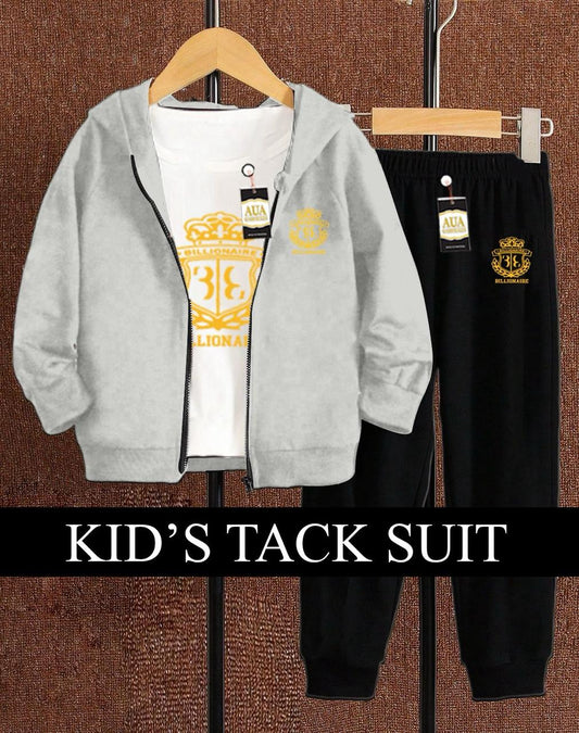 New Winter Collection For Kids - Pack of Three Zipper T-Shirt & Trouser