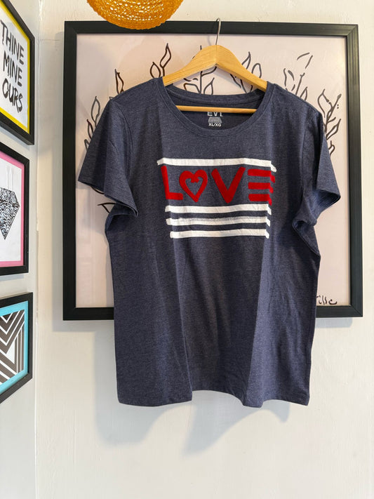 Love Printed Brand T-Shirt for Women – Soft & Comfortable Everyday Wear